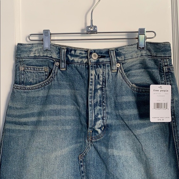 Free People Cloudless Denim Jean Skirt - Picture 3 of 8